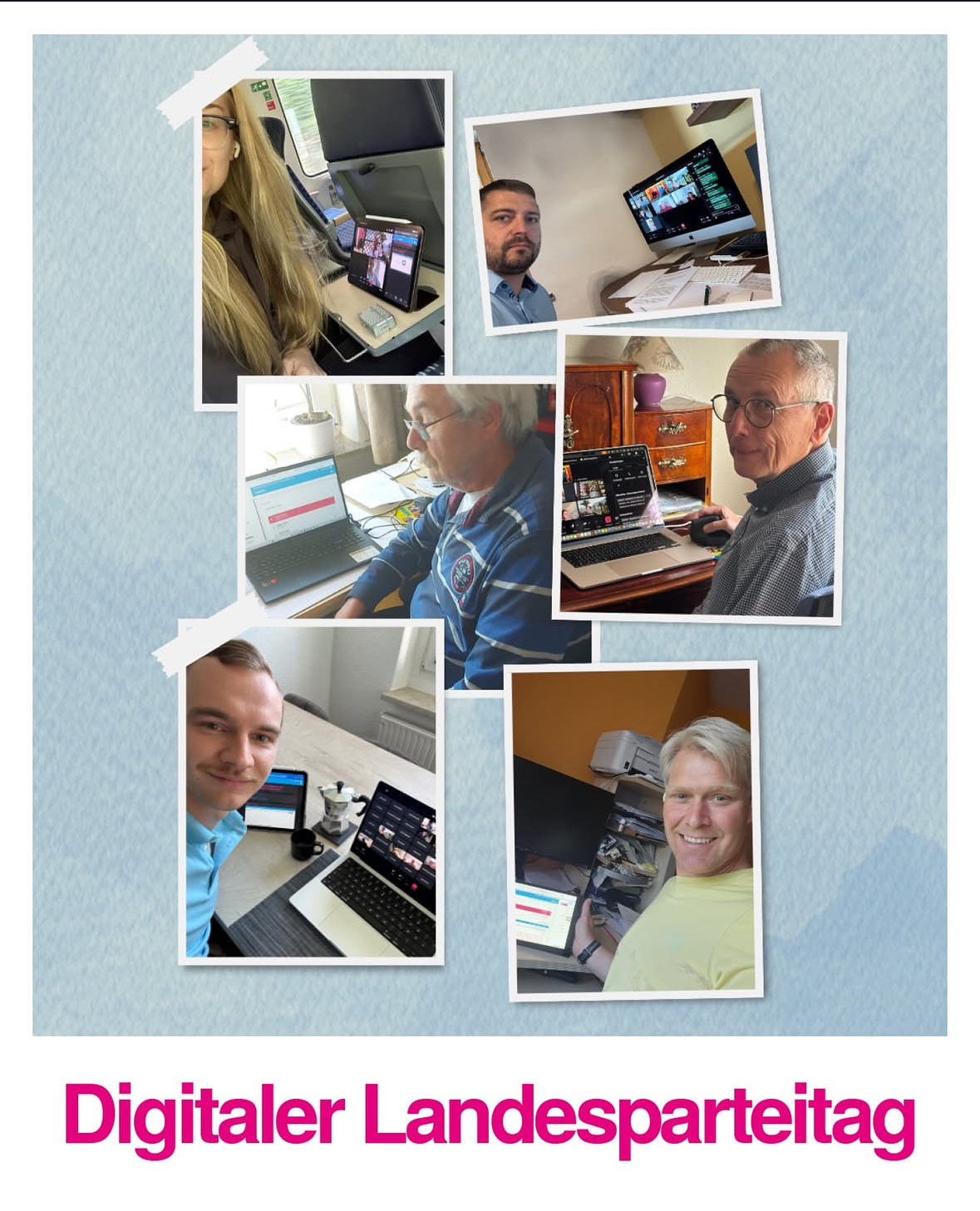 Unsere Delegierten auf dem digitalen Landesparteitag