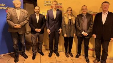 Bernd Lange, Nico Reinke, Christian Bartelt, Lia Grahl, Detlef Wagner und Bernd Jordan (von links nach rechts)